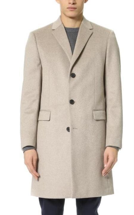 Mens Tan Overcoat