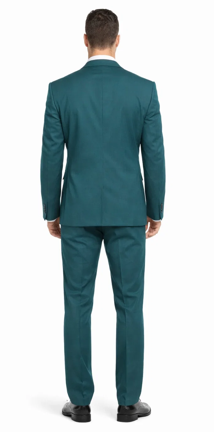 Teal Suit - Dark Teal Suit - Teal Blue Suit