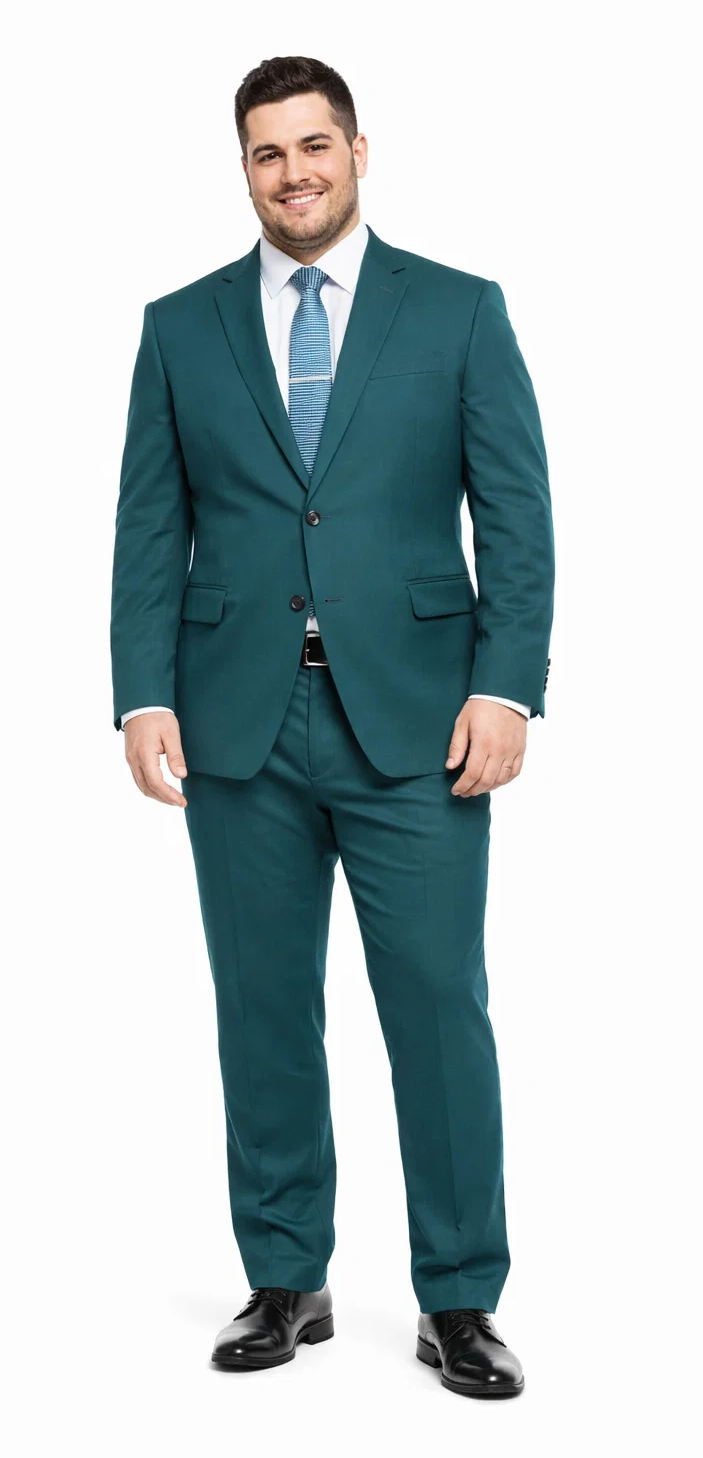 Teal Suit - Dark Teal Suit - Teal Blue Suit