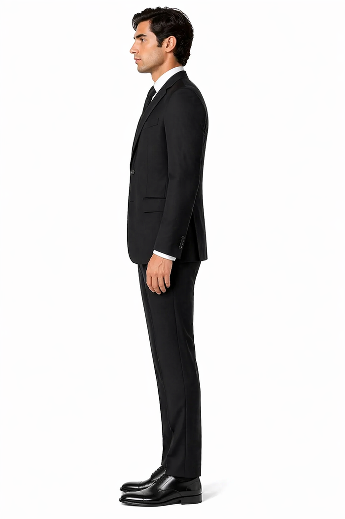 Terrano, Slim Fit, Pure Wool Suit by Tiglio Luxe TIG4001