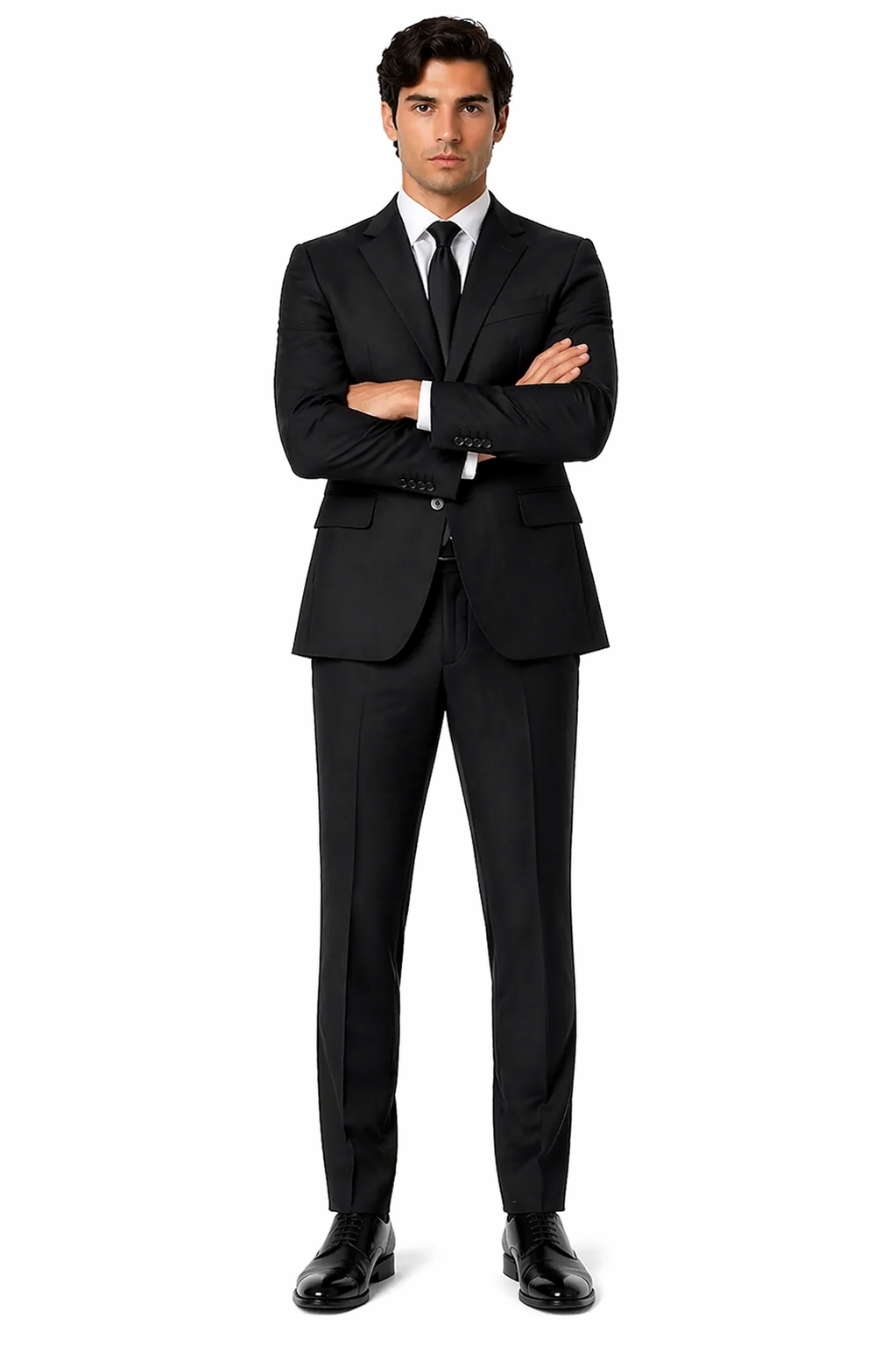 Terrano, Slim Fit, Pure Wool Suit by Tiglio Luxe TIG4001