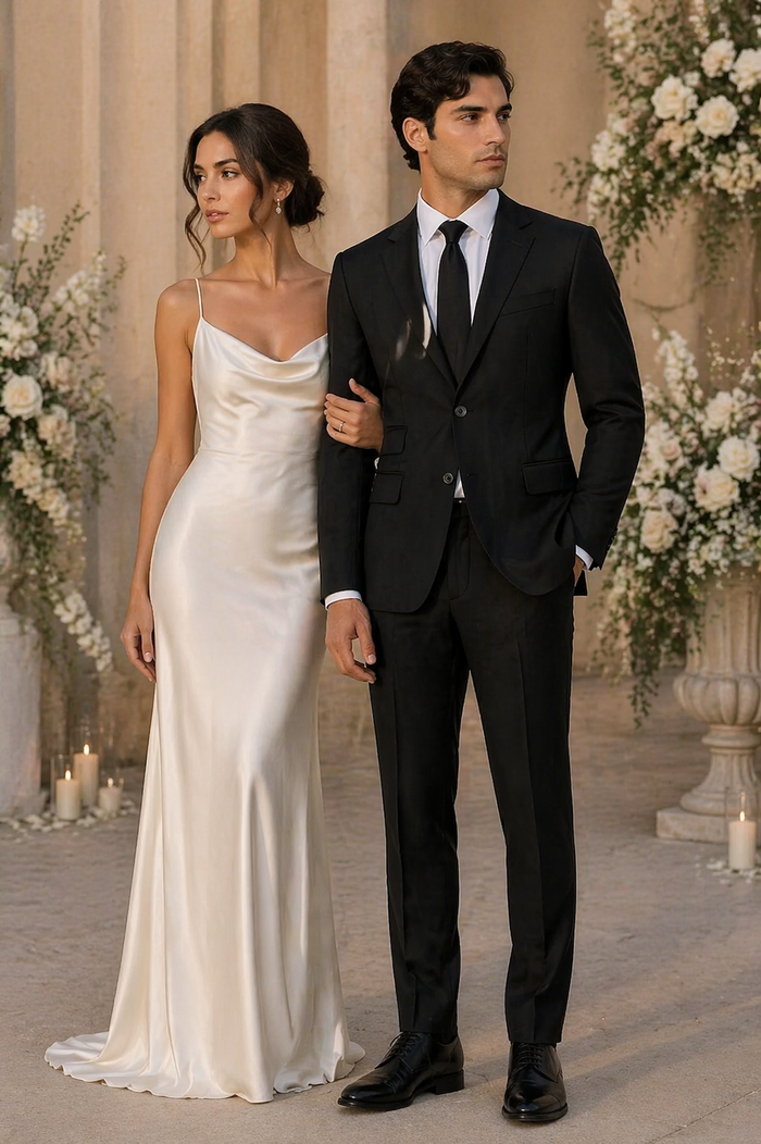 Terrano, Slim Fit, Pure Wool Suit by Tiglio Luxe TIG4001