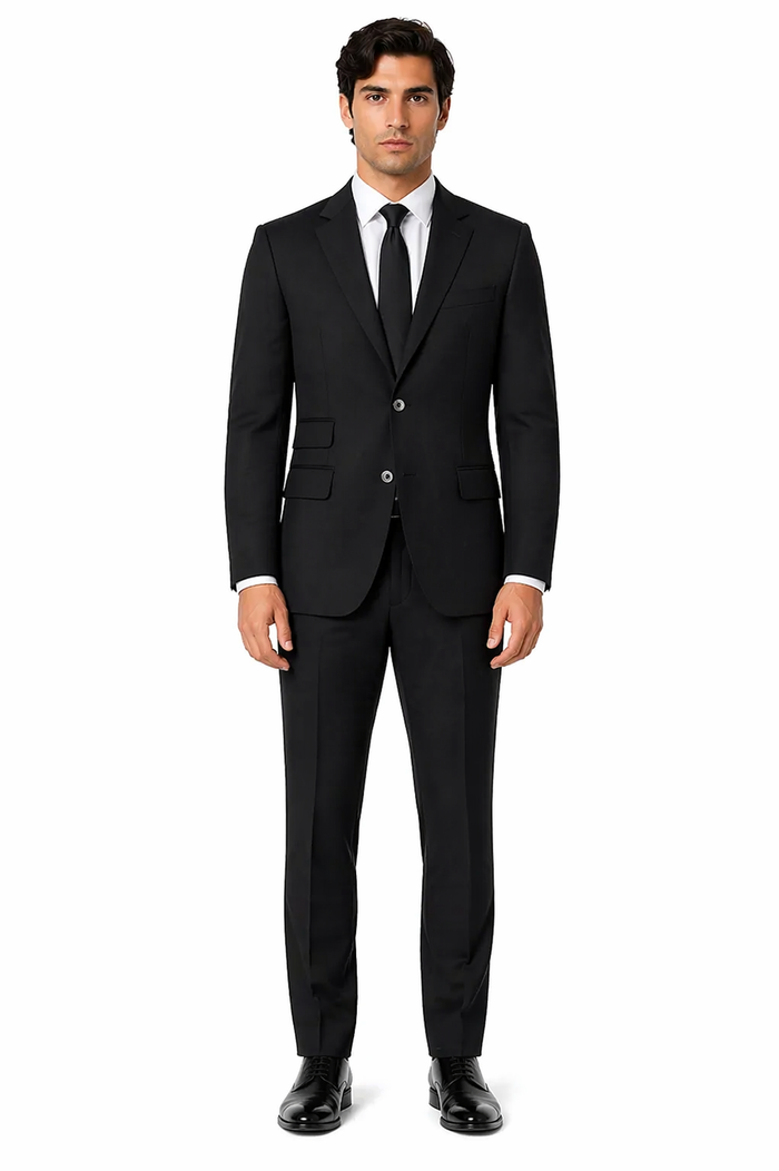 Terrano, Slim Fit, Pure Wool Suit by Tiglio Luxe TIG4001