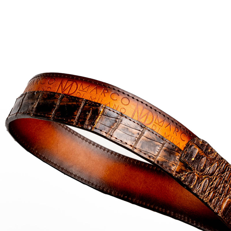 Marco Di Milano Texas Belt - Aged Maple Leather Dress Shoe