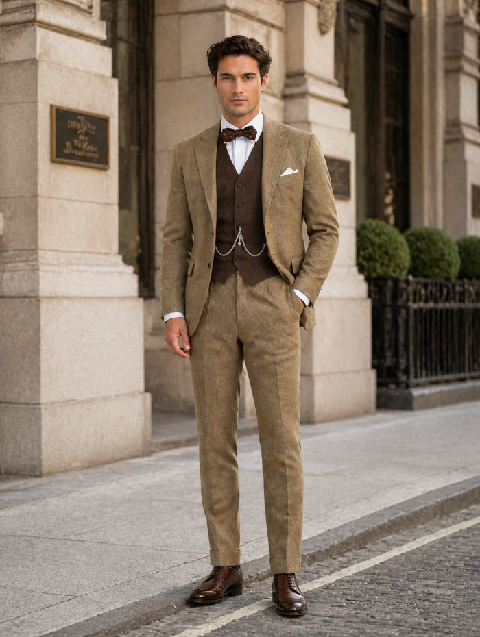 The Great Gatsby Tobey Maguire Suit - Mens Great Gatsby Costume