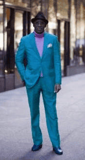 Tiffany Blue Suit - AlbertoNardoniStore