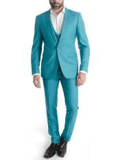 Tiffany Blue Suit - AlbertoNardoniStore