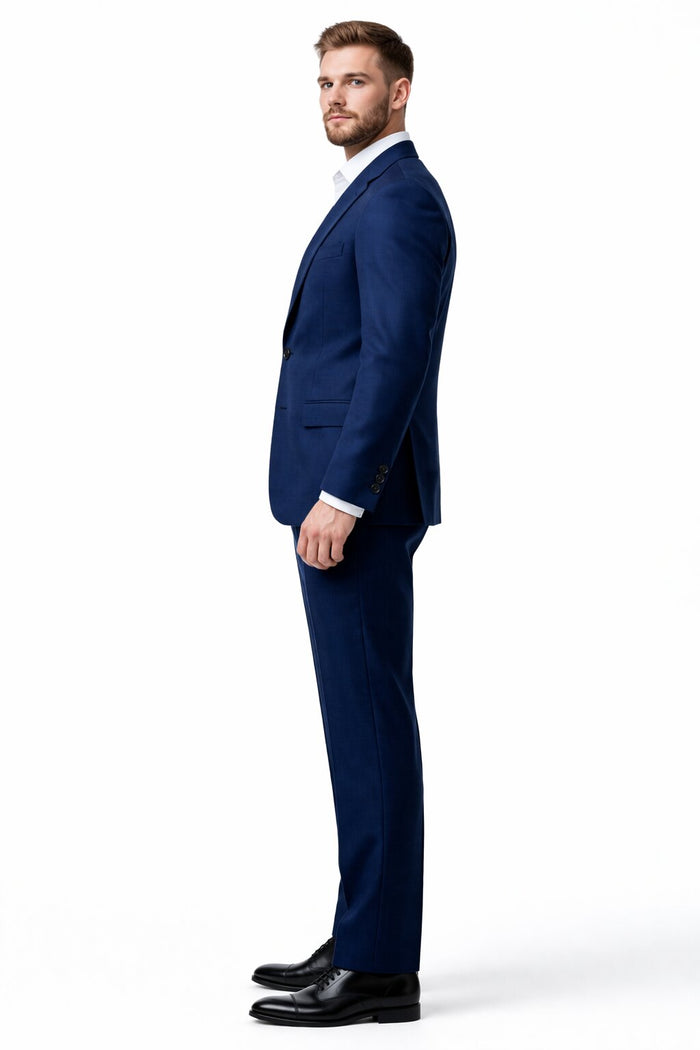 Porto Slim Fit, Pure Wool Suit & Vest by Tiglio Luxe TIG1036