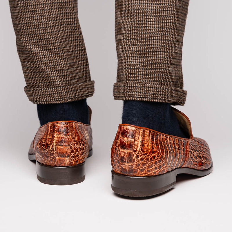 Marco Di Milano Trento Rustic Cognac Leather Shoe