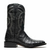 Marco Di Milano Tuscon Black Caiman Crocodile Square Toe Cowboy Boots