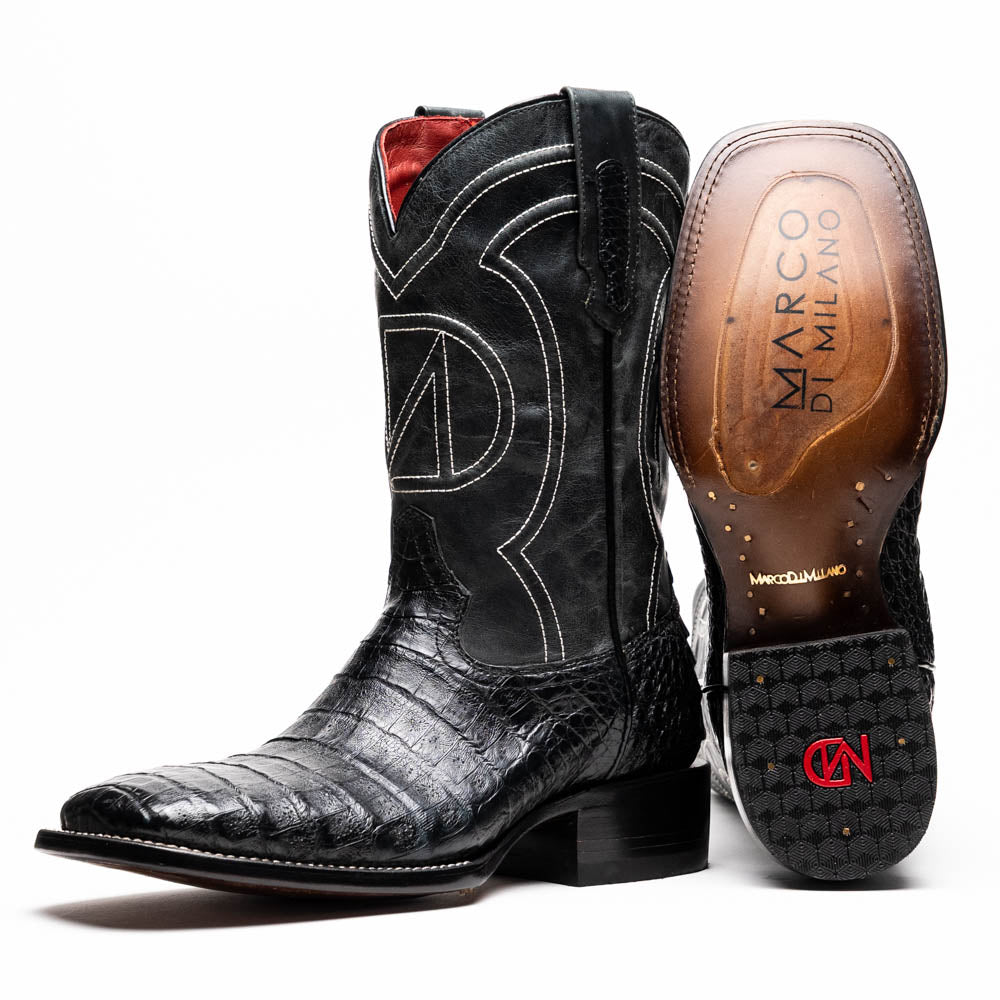 Marco_Di_Milano Tucson Black Leather Oxford