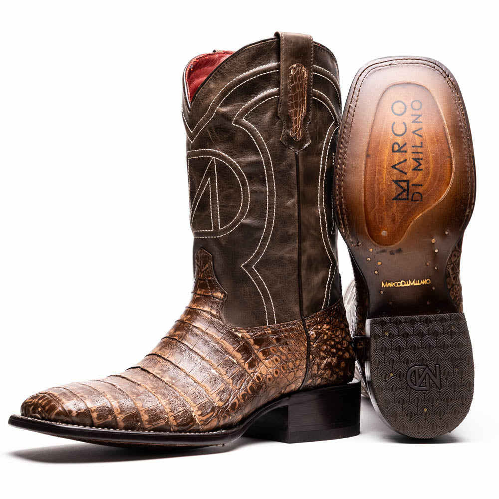 Marco Di Milano Tucson: Stone Brown Leather Oxford