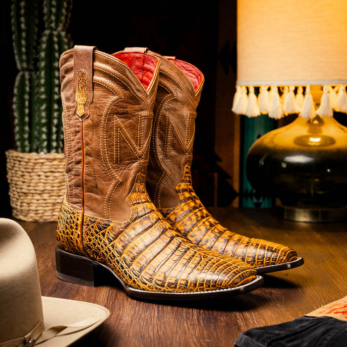 Marco Di Milano Tucson - Mustard Brown Leather Oxfords