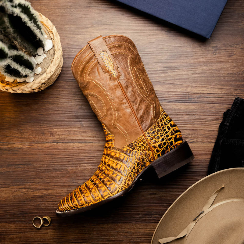 Marco Di Milano Tucson - Mustard Brown Leather Oxfords