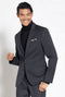 Suit And Turtleneck Combo - Turtleneck Prom Outfits - Prom Turtleneck Gray  Suit