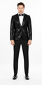 Black Sequin Blazer - Mens Shiny Sport Coat - Party Jacket - Prom Tuxedo $189