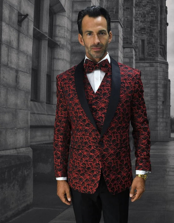 Tuxedo Jacket For Sale - Black & Red Tuxedo Jacket