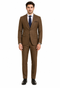 Tweed Suit 1920s Vintage Looking Fabric Vested Brown Herringbone Fabric Suit