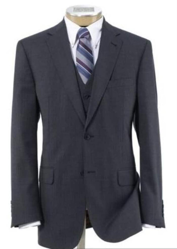 Mens Grey Wool Suit - Any Brand Style Size