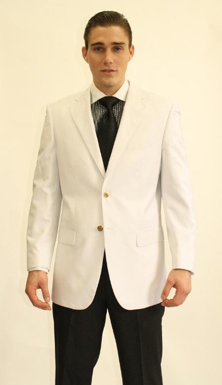 Wholesale Mens Jackets - Wholesale Blazer - White  Blazer