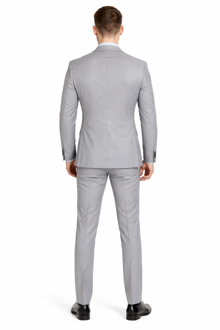 Ultra Slim Fit Stretch 2 Piece Suit Color Gray