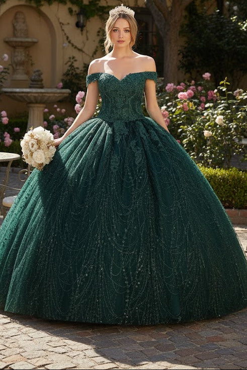Layla K LK153 Corset Back Embellished Quinceanera Formal Ball Gown