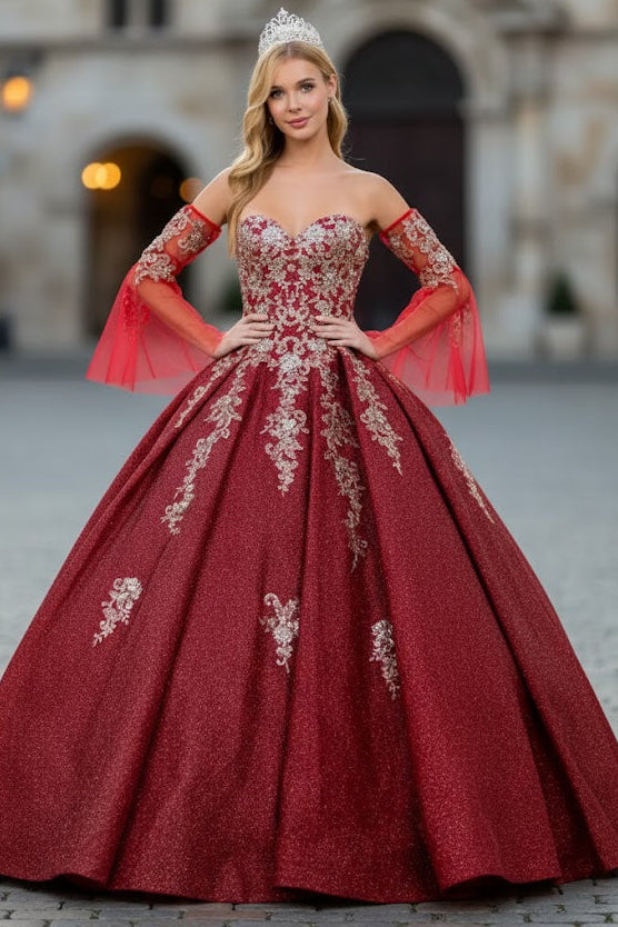 Blue And Gold Ball Gown by Elizabeth K GL1912
