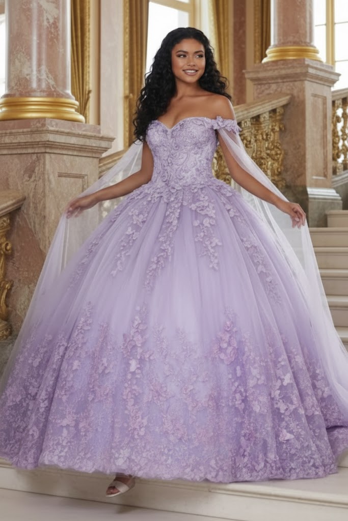 Layla K LK236 Sweetheart Lace up Back 3D Embellished Quince Gown