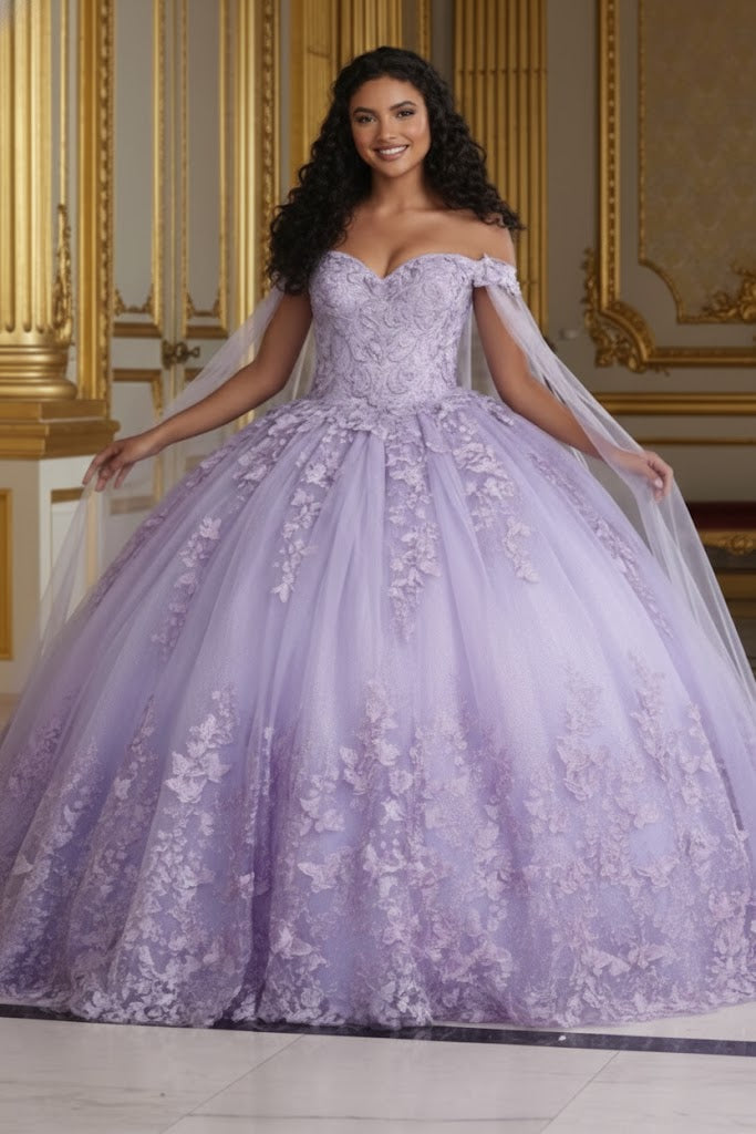 Layla K LK236 Sweetheart Lace up Back 3D Embellished Quince Gown