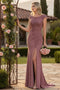 Dark Mauve Quinceanera Mom Dresses Mother of the Quince Gowns Lenovia 8343