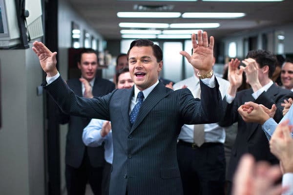 leonardo dicaprio suit wolf of wall street