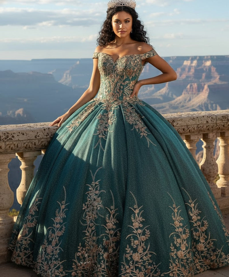 Plus Size Ball Gown in Burgundy | Formal Quinceanera Dress by LK220