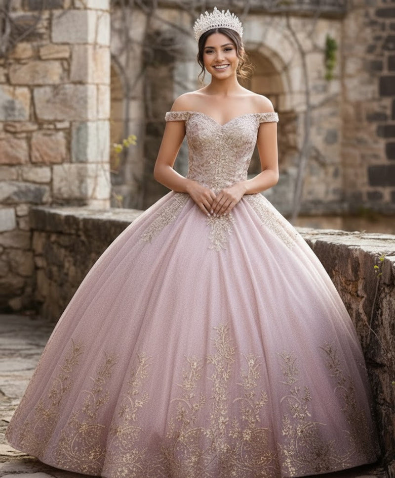 Plus Size Ball Gown in Burgundy | Formal Quinceanera Dress by LK220