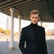 Mens Turtleneck With Blazer  Black Blazer