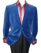 Dinner Jacket - Royal Blue - Mens Wholesale Blazers - AlbertoNardoniStore