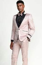 Rose Gold Suit For Men - Rose Gold Groomsmen Suits - AlbertoNardoniStore