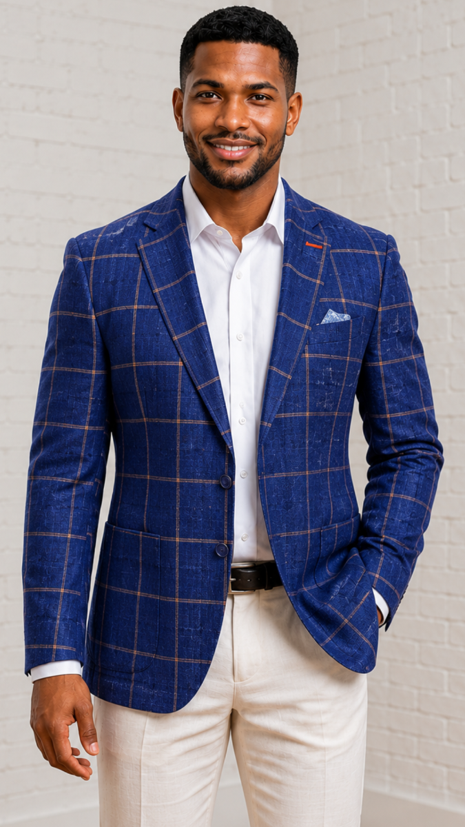 Indigo Blazer Mens Sport Coat