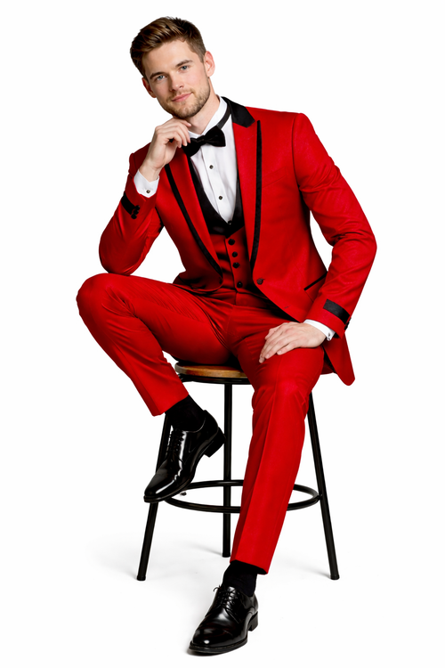 valentine blazer - valentines day Tuxedo - Red Tuxedo
