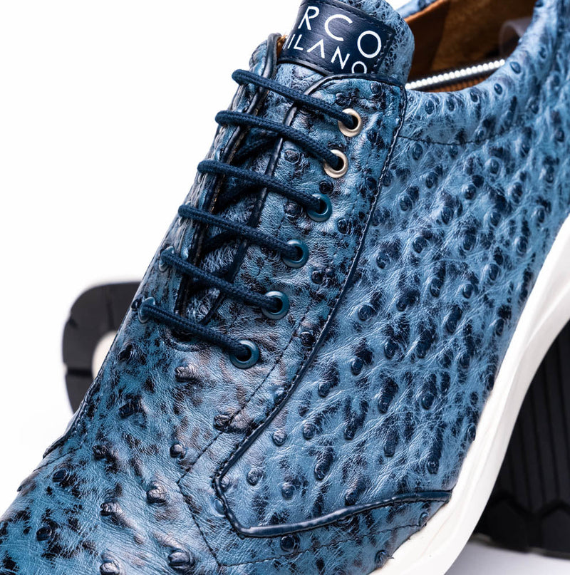 Marco Di Milano Varenna Loafer: Blue Jeans Italian Leather