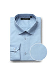 "Verno Men's Classic Fit Sky Blue Dress Shirt w/Spread Collar" - USA Men's Outlet