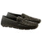 Vestigium Ostrich Driving Loafers Black - Black Ostrich men's driving loafer