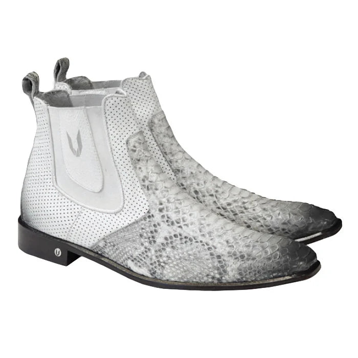 Vestigium Python Chelsea Boots Faded Natural