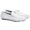 Vestigium Shark Driving Loafers White - White Shark men's driving loafer