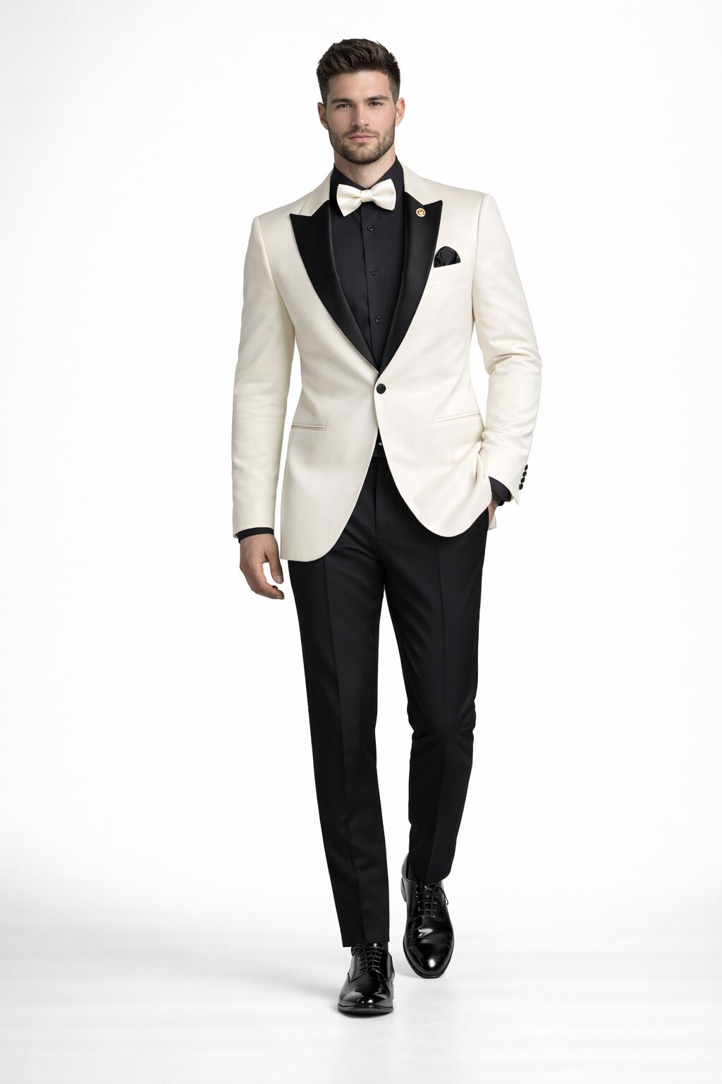 Ivory Formal Suit for Men – Stylish Church and Celebration Outfit
