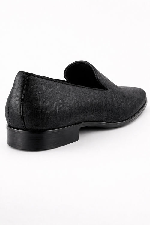 Sharkskin Black Couture 1910 Tuxedo Shoes