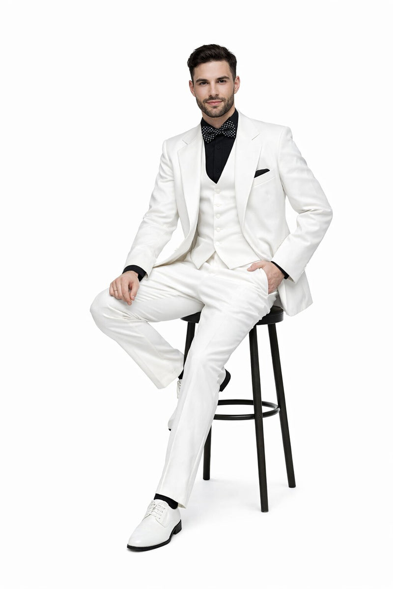 Mens John Travolta Saturday Night Fever Disco Suit in White