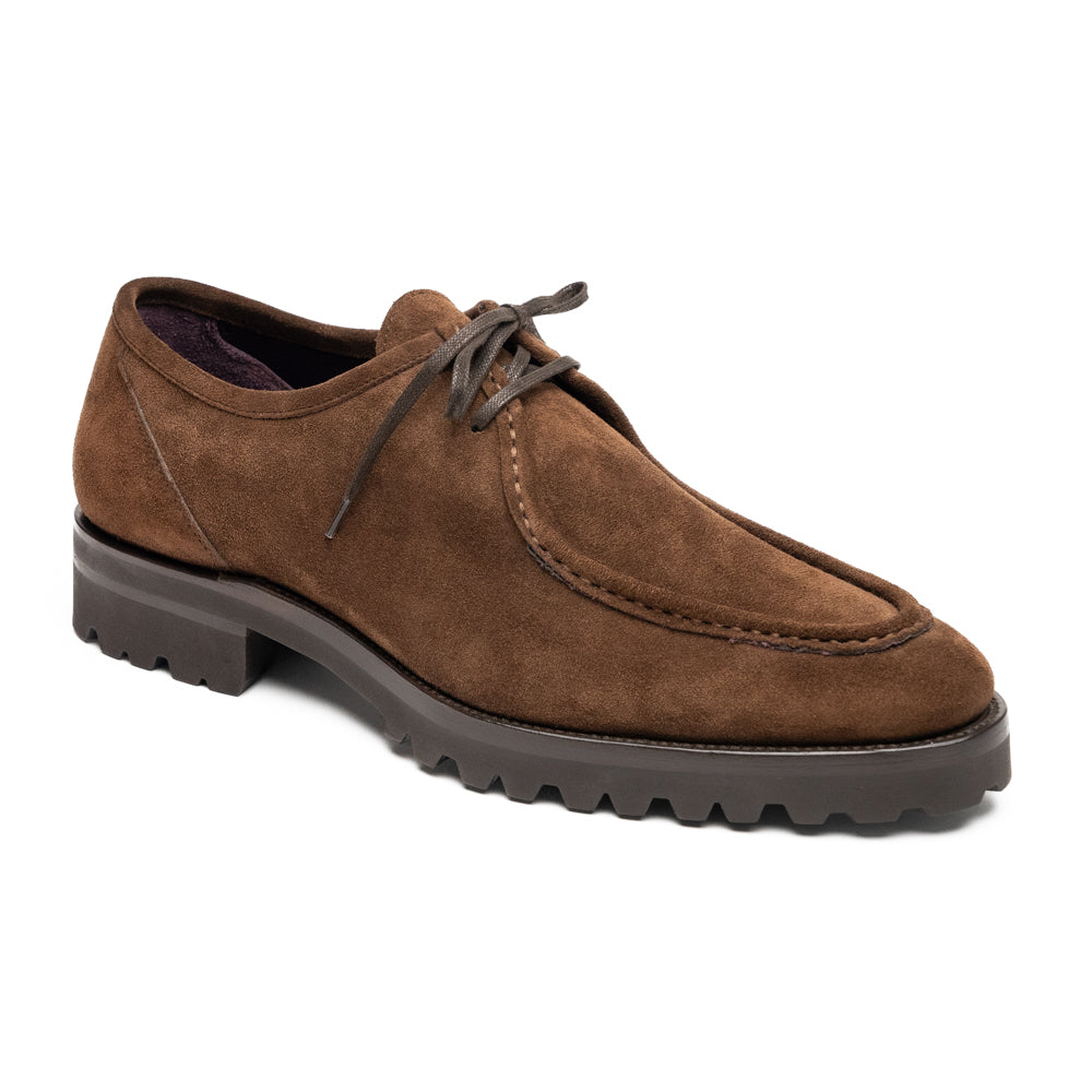 Zelli Wallaby Italian Suede Lace Up Chocolate (26-303-CHO)