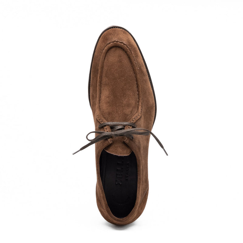 Zelli Wallaby Italian Suede Lace Up Chocolate (26-303-CHO)