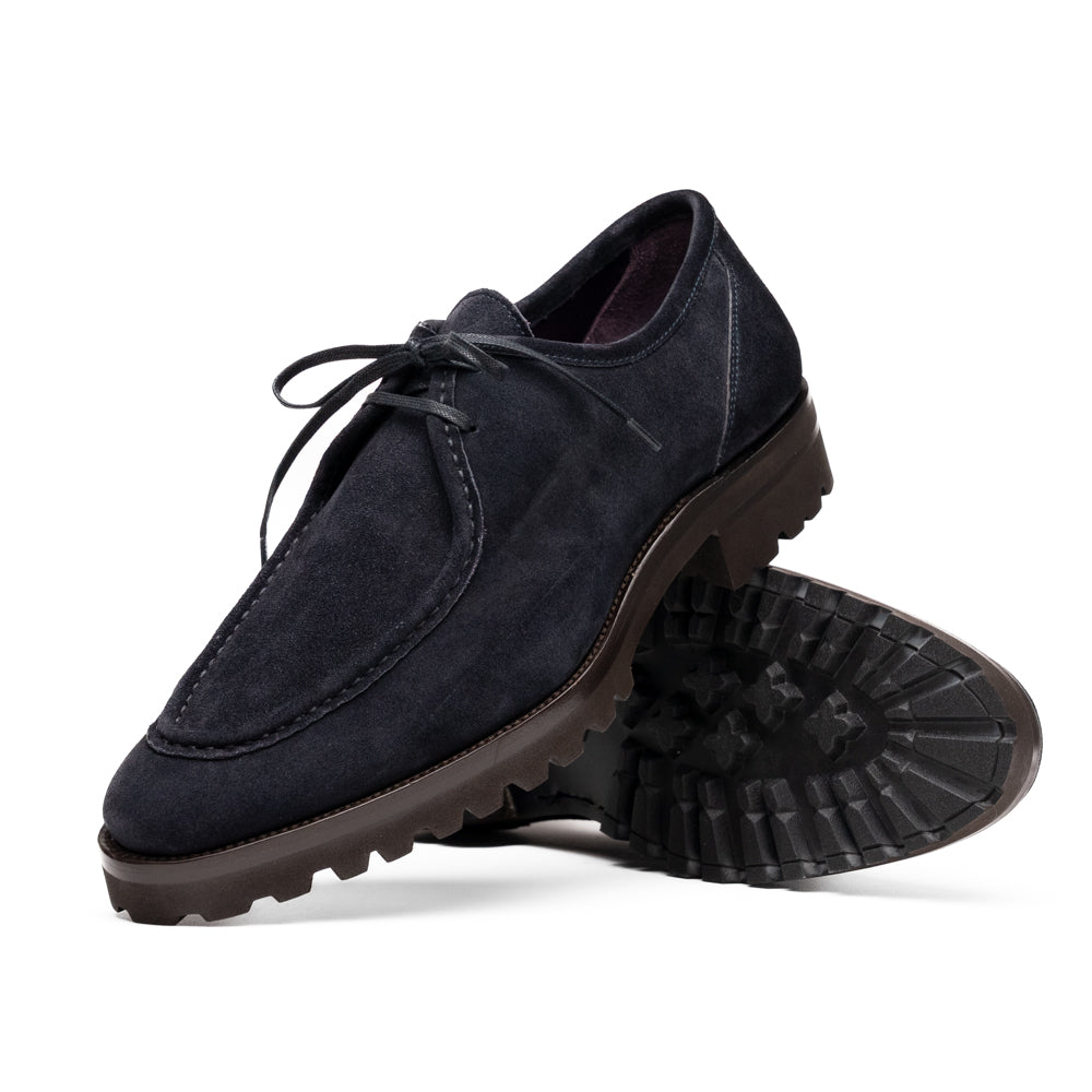 Zelli Wallaby Italian Suede Lace Up Navy (26-303-NVY)