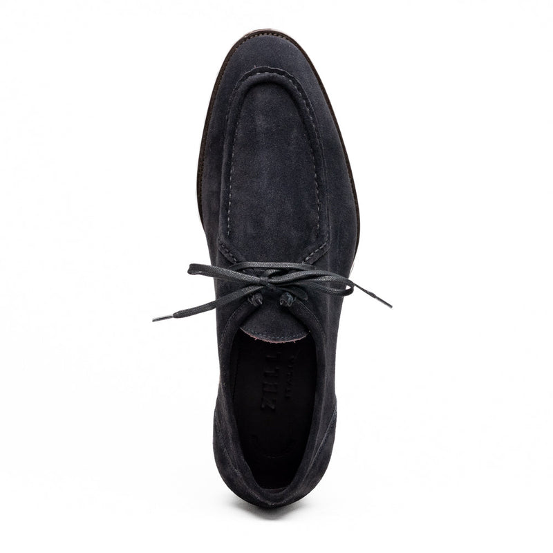 Zelli Wallaby Italian Suede Lace Up Navy (26-303-NVY)